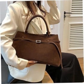 Suede Tote Bag item
