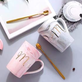 Yesland 13.5 Oz Mr and Mrs Coffee Mugs, Wedding Gifts for Co item