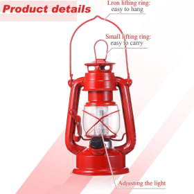 Hortsun Vintage LED Hurricane Lantern Metal Decorative Hangi item