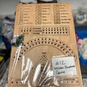 Wooden baseball game item