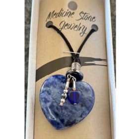 Medicine Stone Heart Necklace item