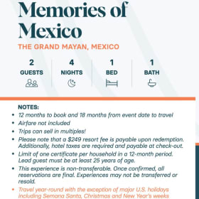 Mexican Getaway for Two item