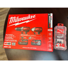 Milwaukee Tool Combo Kit + Bit Set & Oil Change Discount item