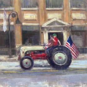 Patriotic Painting & Tea Towel by Melinda Spear-Huff item