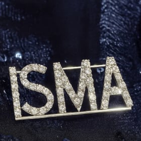 ISMA Rhinestone Brooch item
