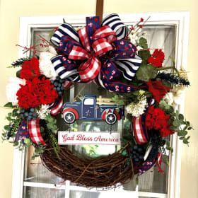 Handcrafted Patriotic Wreath item