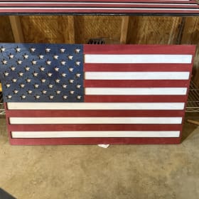 Wooden American Flag item