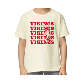 Vintage Vikings Logo Shirt - Off White (Youth/Adult) item