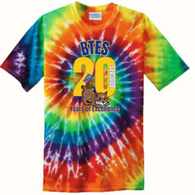 BTES 20 year T-shirt Rainbow Tie-dye item