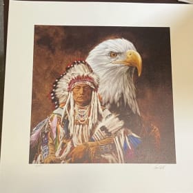 Paul Calle Native American Eagle Print item