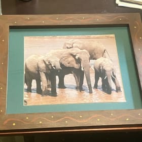 Framed Elephant Photo item