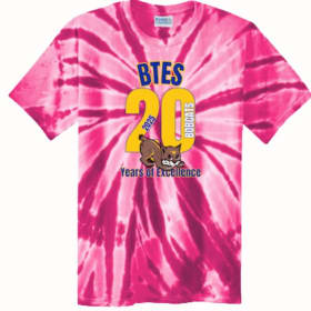 Larger Sizes BTES 20 year T-shirt Tie-dye item