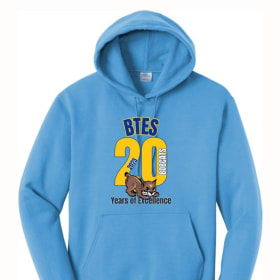 BTES 20 year Blue Hoodie Sweatshirt item