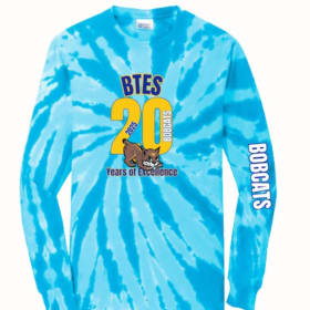 BTES 20 year Long-sleeved Blue Tie-dye item