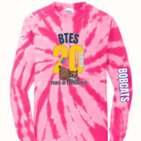 BTES 20 year Long-sleeved Pink Tie-dye item