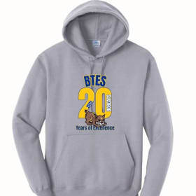 BTES 20 year Grey Hoodie Sweatshirt item