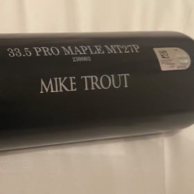 Mike Trout signed bat item