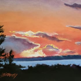 Sunset on the lake item