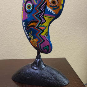 Abstract Face Sculpture item