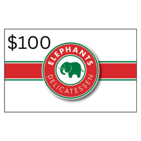 $100 ELEPHANTS DELI GIFT CARD item