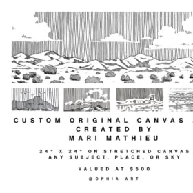 Custom Original Canvas Art by Mari Mathieu item