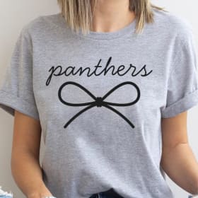Gray Panthers Bow T-Shirt item