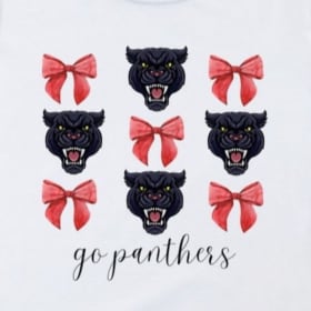 White Go Panthers T-Shirt item