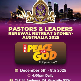 International Pastors and Leaders Retreat Sydney -Australia item