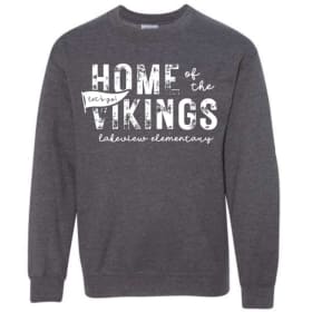 Home of the Vikings Sweatshirt - Heather Gray (Youth/Adult) item