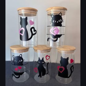 Cat Themed - Glass Jars item
