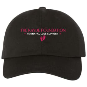 Embroidered Yupoong Twill Dad Hat - Black item