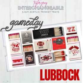 Acrylic Trinket Tray with 12 interchangeable designs (Set 1) item