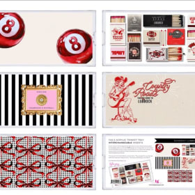 Acrylic Trinket Tray with 12 interchangeable designs (Set 1) item