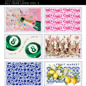 11x17 Acrylic Tray with 24 interchangeable designs item