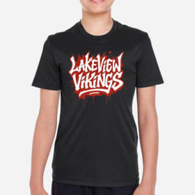 Lakeview Vikings Graffiti Dri-Fit Shirt -Black (Youth/Adult) item