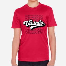 Vikings Repeat Short-Sleeve Dri-Fit Shirt -Red (Youth/Adult) item