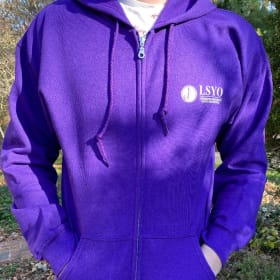 Full zipper hooded sweatshirt item