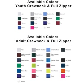 Full zipper hooded sweatshirt item