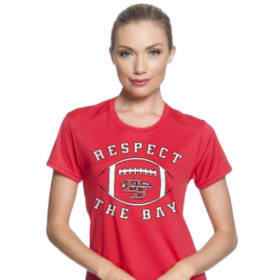 Women's Performance T-Shirt (Respect The Bay Logo) item
