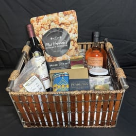 OREGON WHISKEY AND SNACK BASKET item