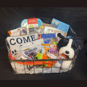 DOG GIFT BASKET AND GIFT CARD item