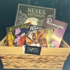 GAME AND COMIC BOOK BASKET WITH $50 TOTL GIFT CARD item