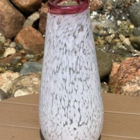 Fabulous  white and grey vase with narrow mouth item