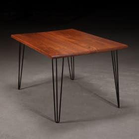 Walnut Hairpin Dining Table item