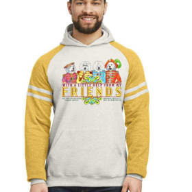 Pre-Order: Retro Hoodie Beatles I Get By With Friends item