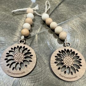 Wood Sunflower Ornaments item