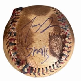 Babe Ruth Replica ball with Scotty Smalls apology item