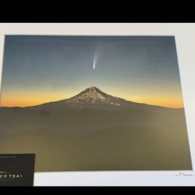 Photo of The Neowise comet and Mount Hood  original photo