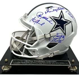 Dallas Cowboys History: Legends Signed Helmet Collection item