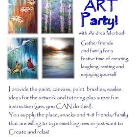 Top 2 Bidders receive an Art Party! item